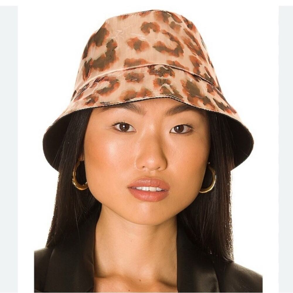 NWT Eugenia Kim Charlie Leopard Print Bucket Hat O/S
